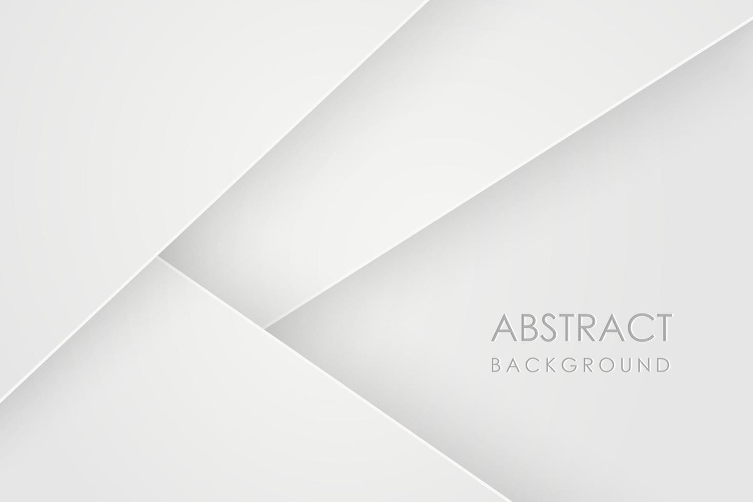 fondo 3d abstracto con capas de papel blanco. ilustración geométrica vectorial de superposición. elemento de diseño gráfico. diseño minimalista. decoración para presentación de negocios vector