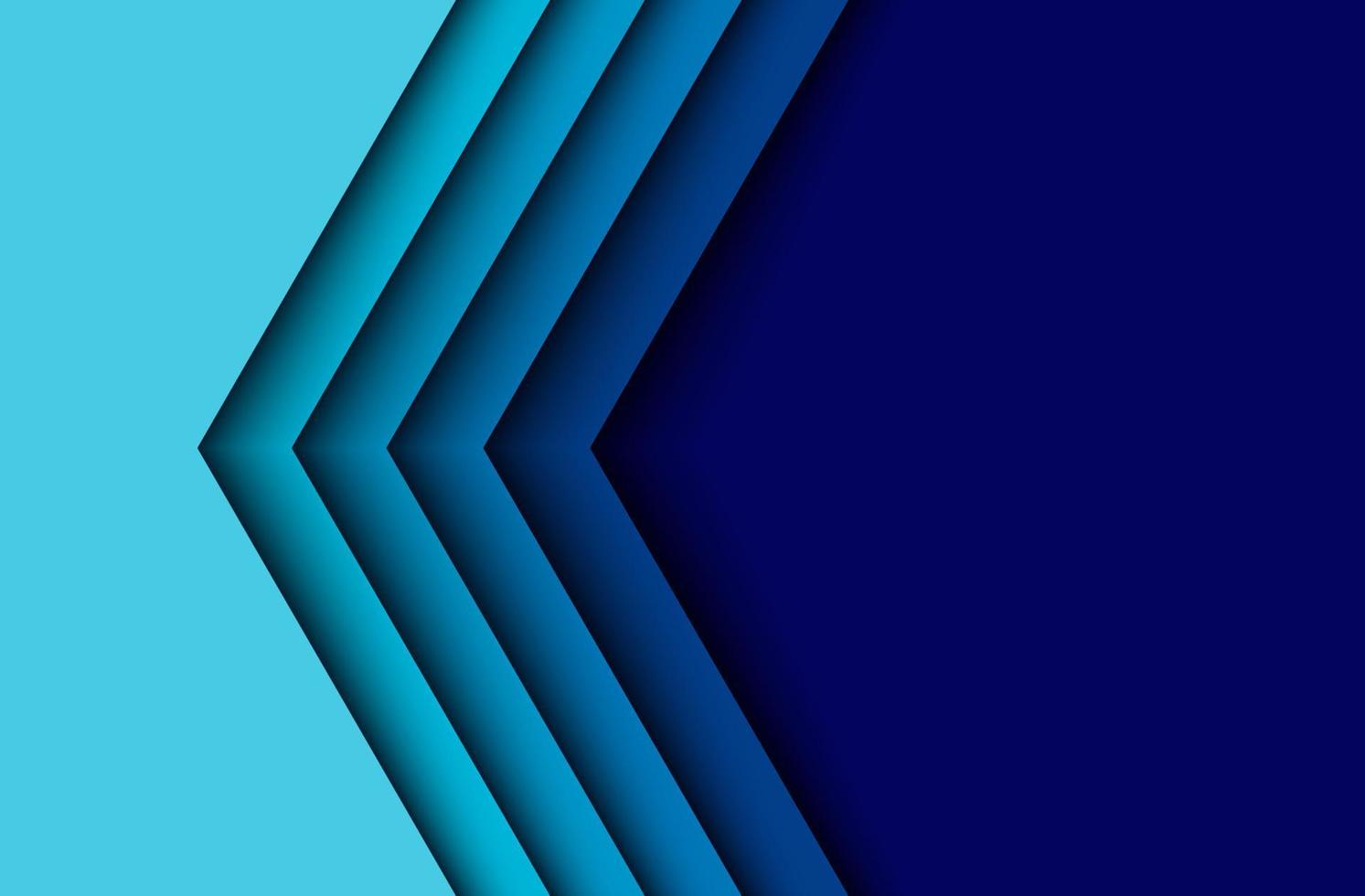 Fondo de capas de dimensión de superposición de corte de papel de flecha azul abstracto. eps10 vector