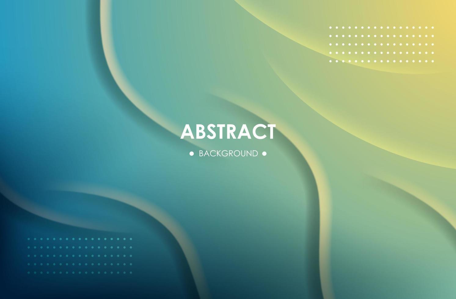 abstract blue green with gradient wave dynamic shape decoration background. eps10 vector