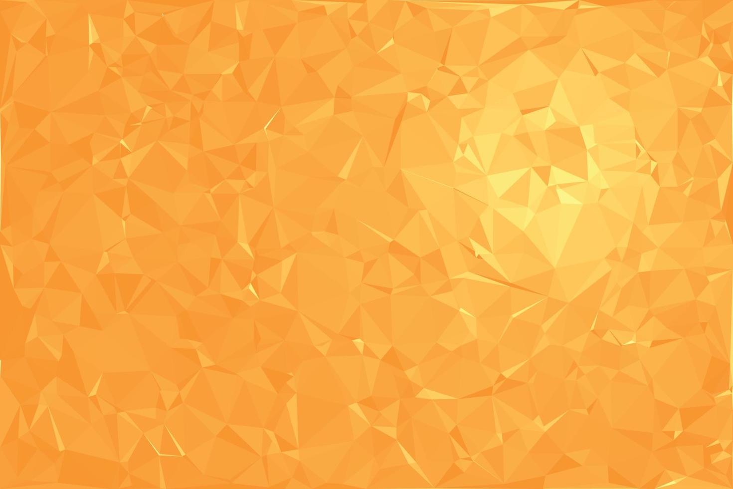 fondo triangular de polígono abstracto en color naranja. degradado de estilo polivinílico bajo vector