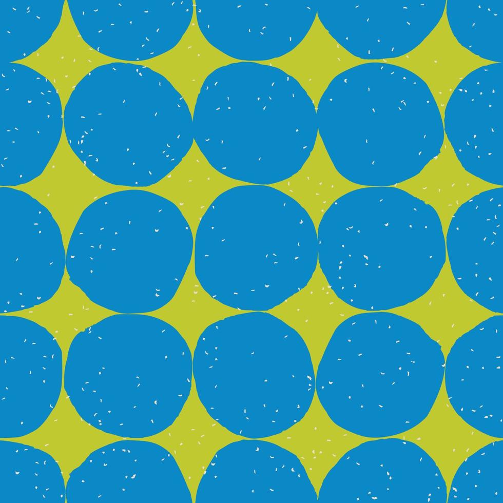Simple semless pattern with hand drawn spots. Polka dot background. Retro vector illustration for print, design, fabric.