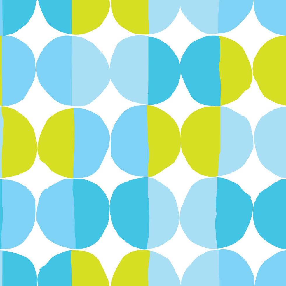 Geometric seamless pattern with polka dot background. Modern hand drawn texture. Vector illustration for print, wrapping paper, design.