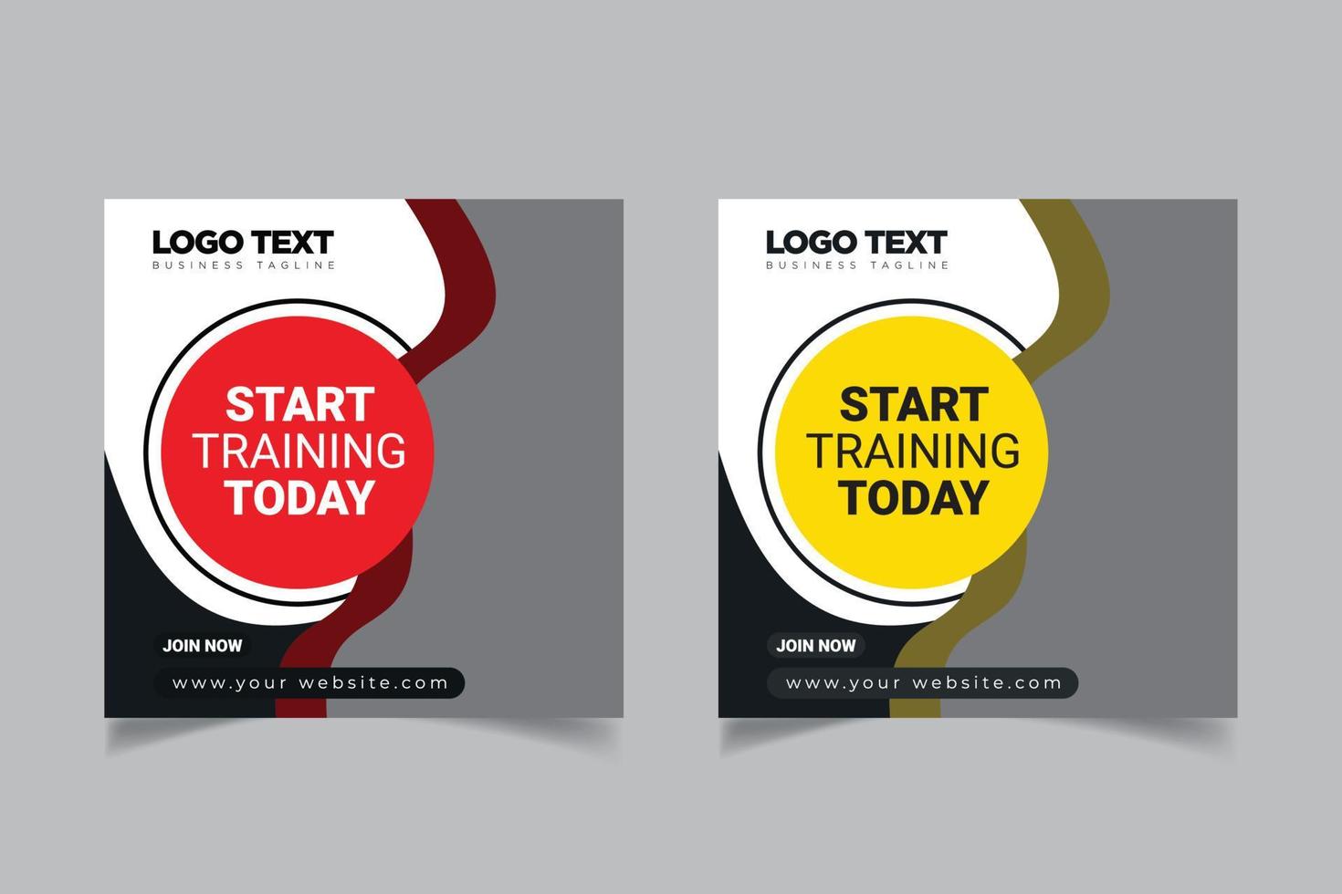 Fitness social media banner post vector