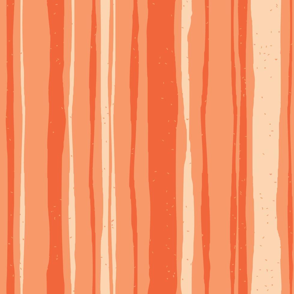 Orange seamless pattern with hand drawn stripes. Stamp textured background. Vector illustration for print, design, fabric.