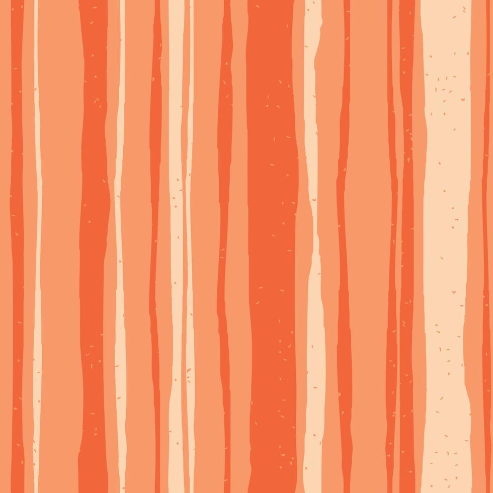 Orange seamless pattern with hand drawn stripes. Stamp textured background. Vector illustration for print, design, fabric.