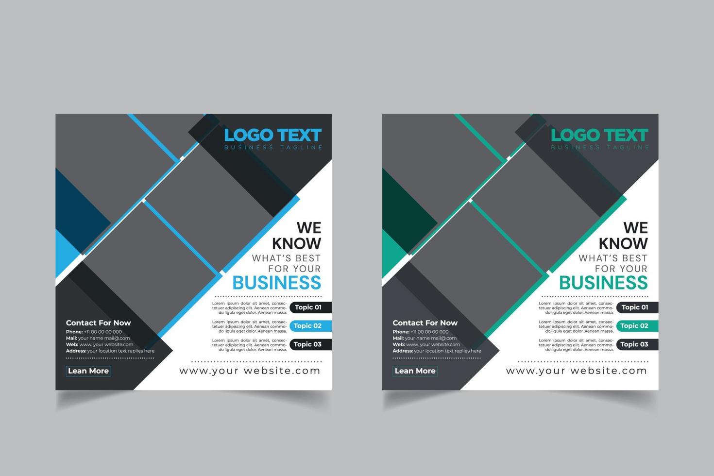 Online courses social media post banner vector