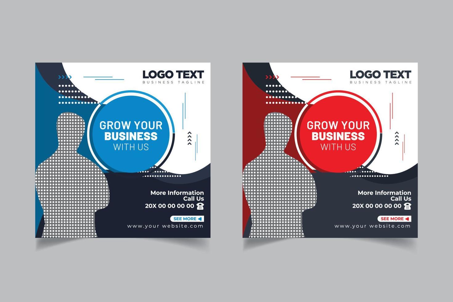 Online courses social media post banner vector