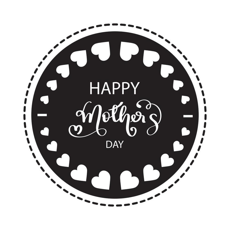 Happy Mother's Day Calligraphy. vector illustration