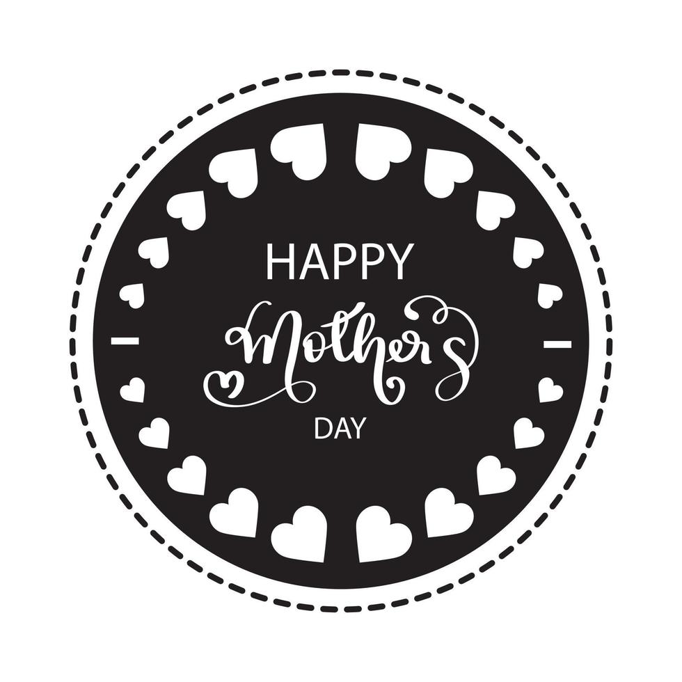 Happy Mother's Day Calligraphy. vector illustration