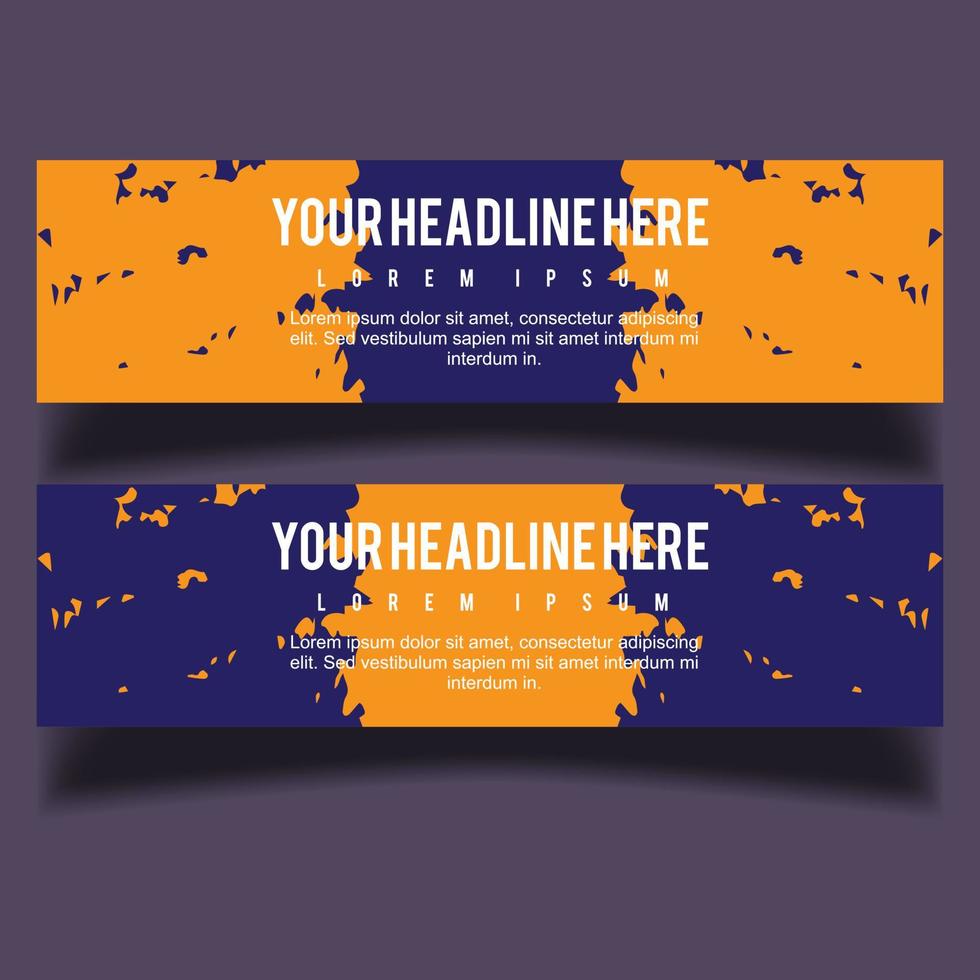 Vector abstract design banner web template