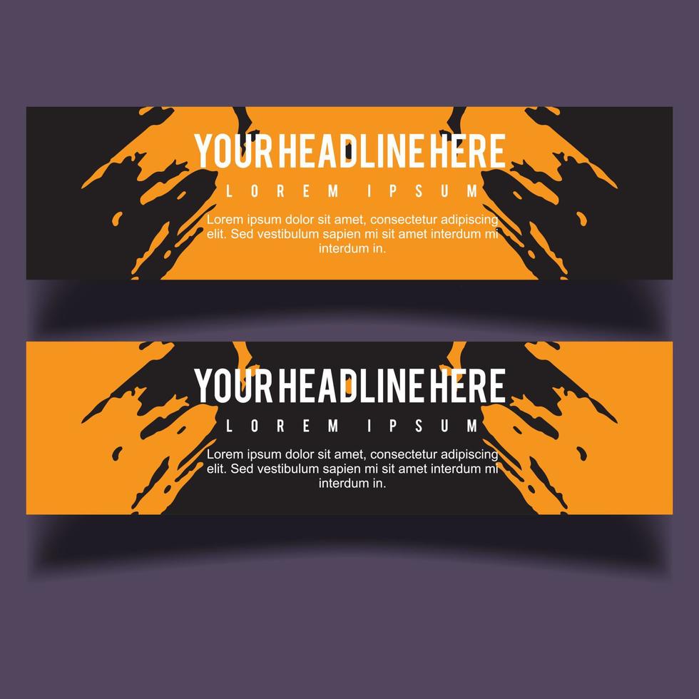 Vector abstract design banner web template