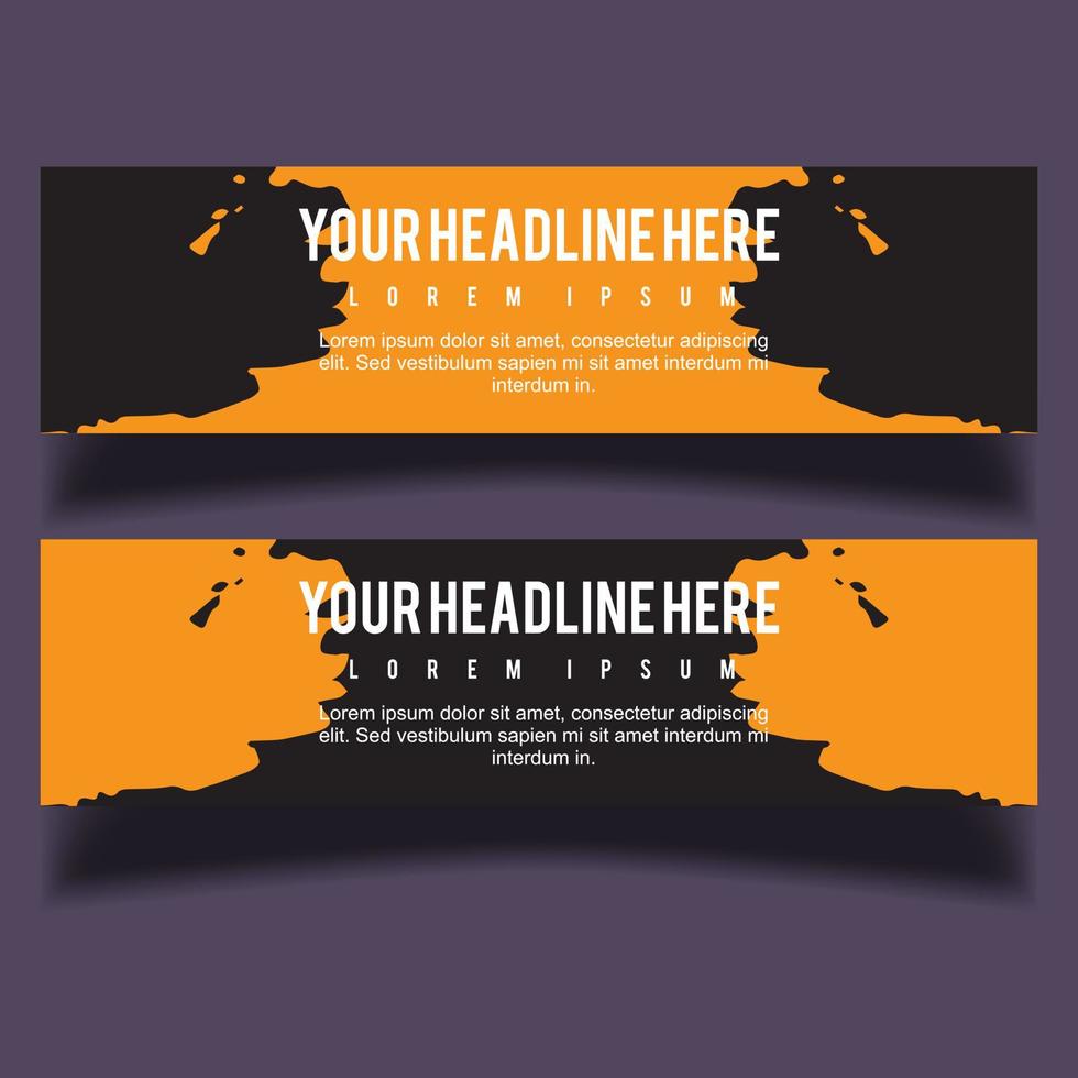 Vector abstract design banner web template