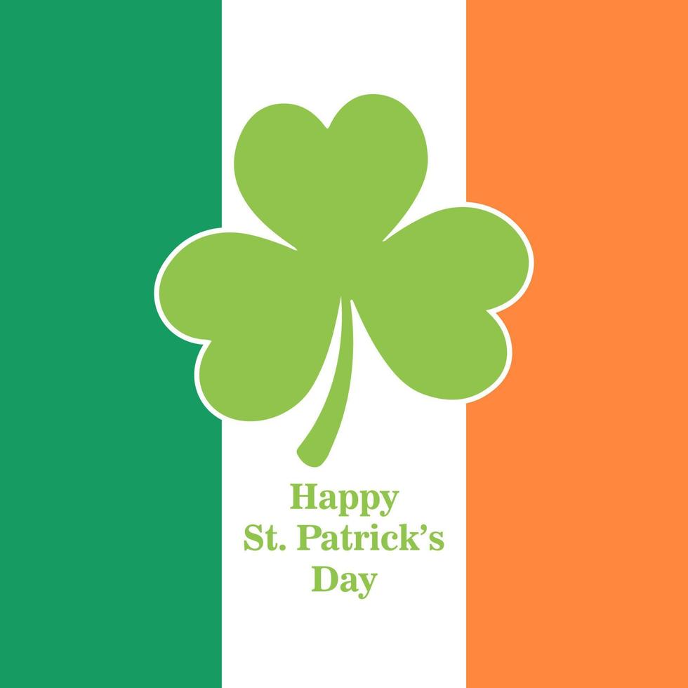 St. Patrick Day poster and background with clover design . vector illustration