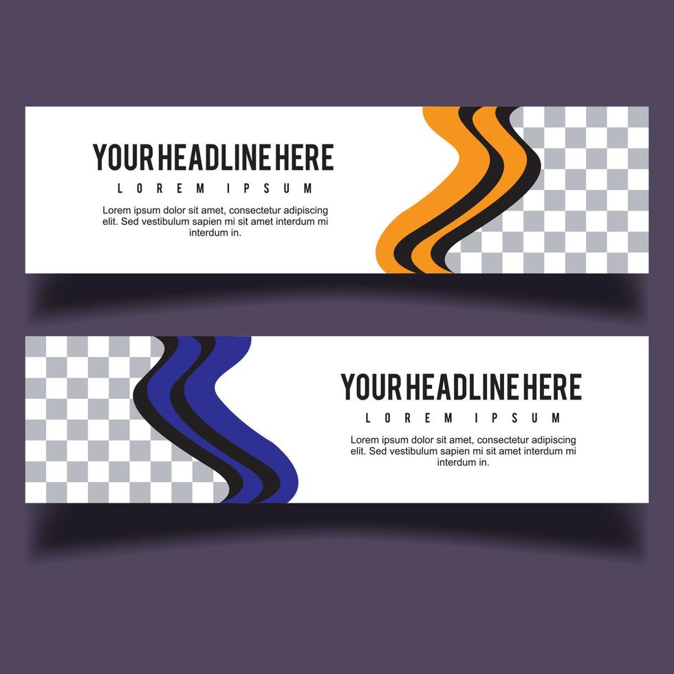 Vector abstract design banner web template