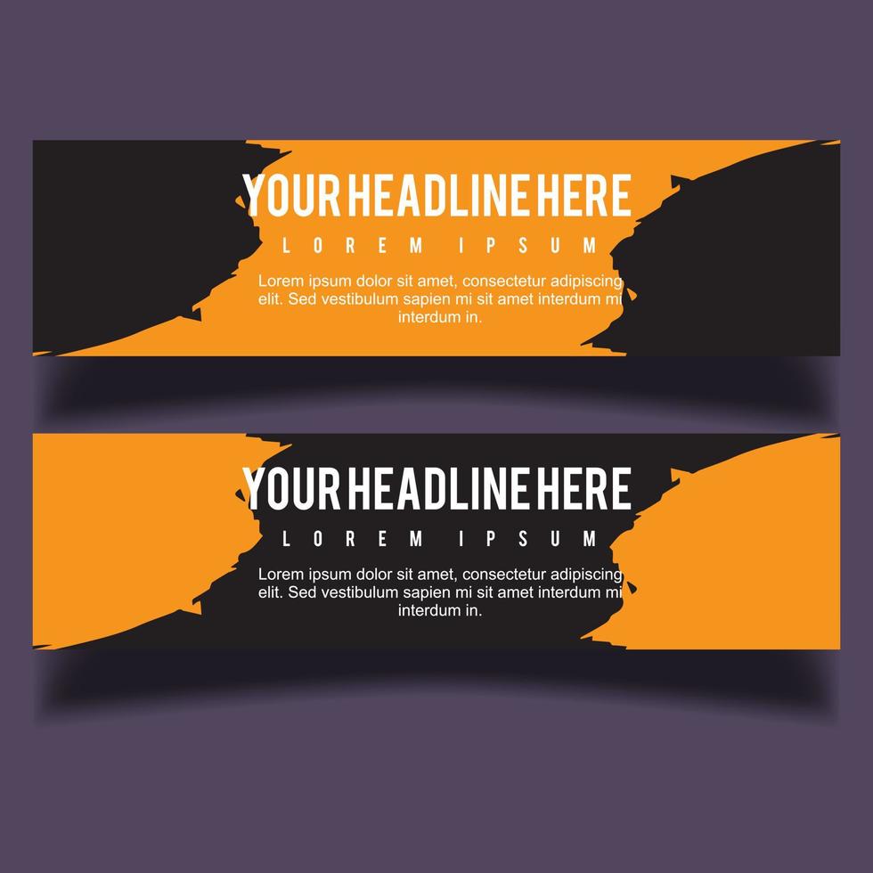 Vector abstract design banner web template