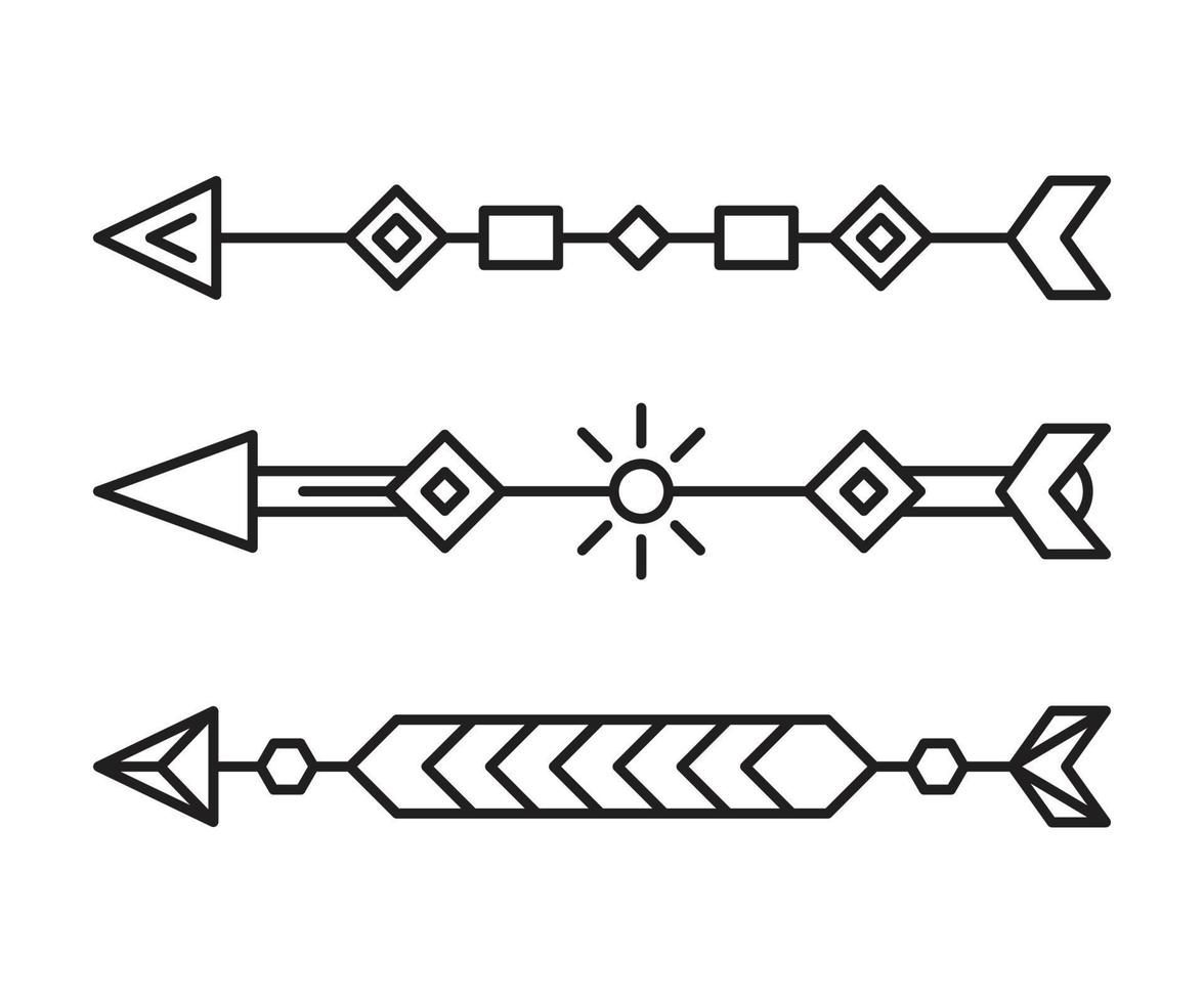 arrow line illustration vector