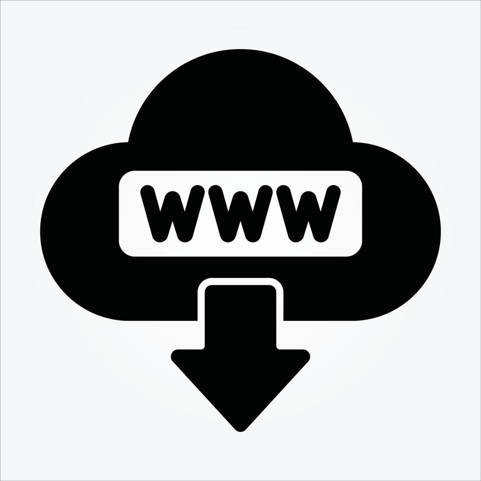 Isolated Internet of Things Glyph Icons EPS 10 Free Vector Graphic