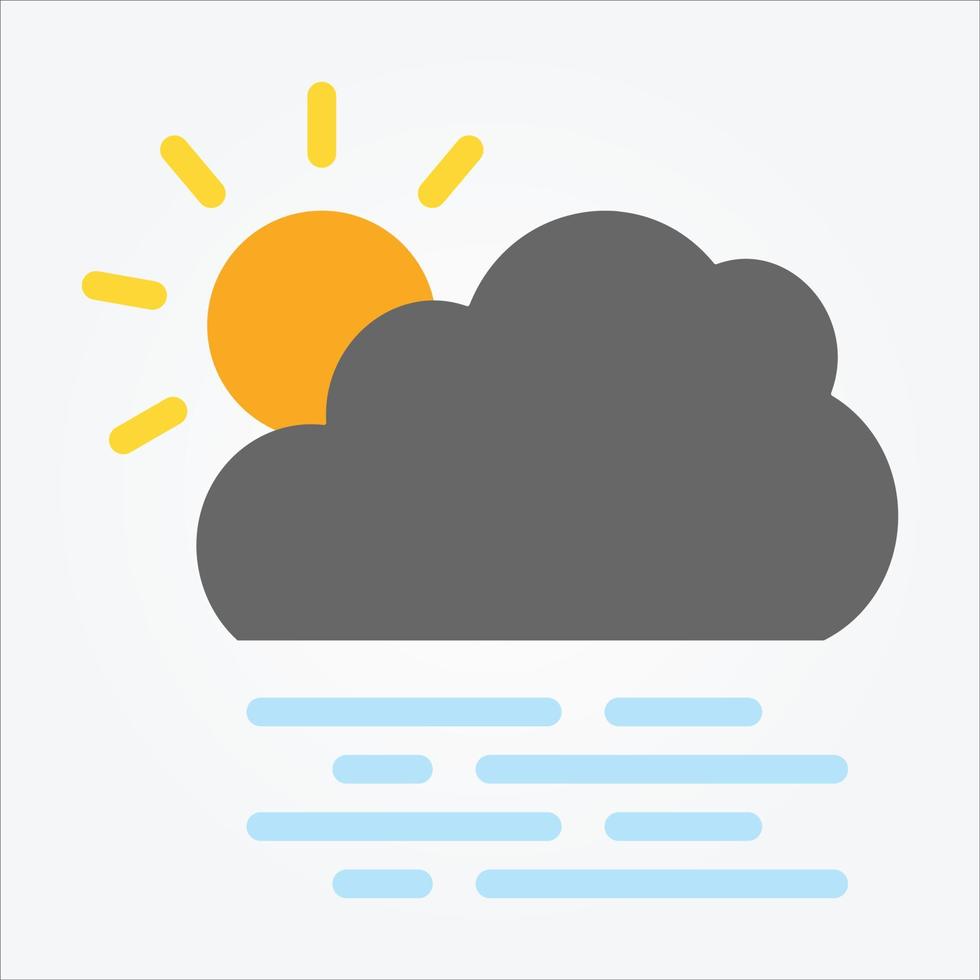 Isolated Weather Icons EPS 10 Free Vector Graphic