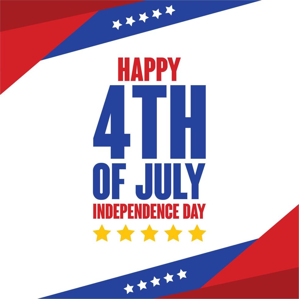 Happy 4th of july Independence Day Free Vector Graphic
