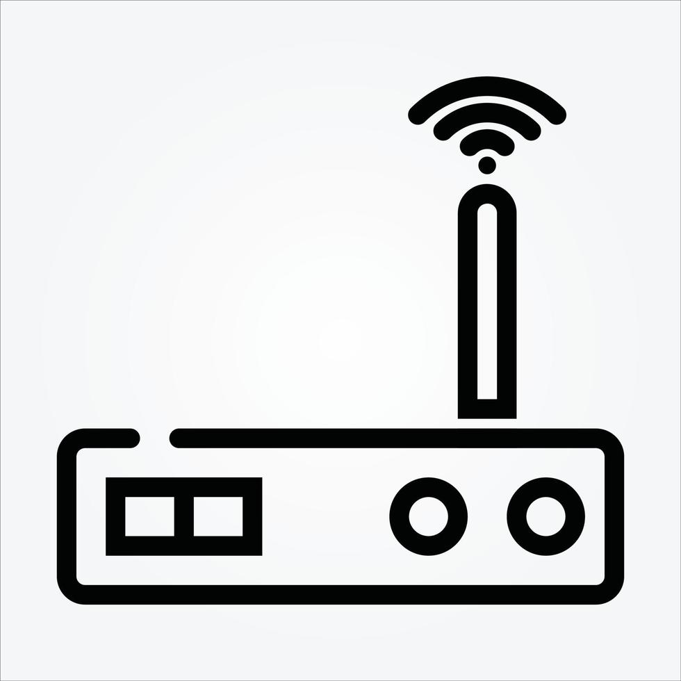 Isolated Internet of Things Line Icons EPS 10 Free Vector Graphic