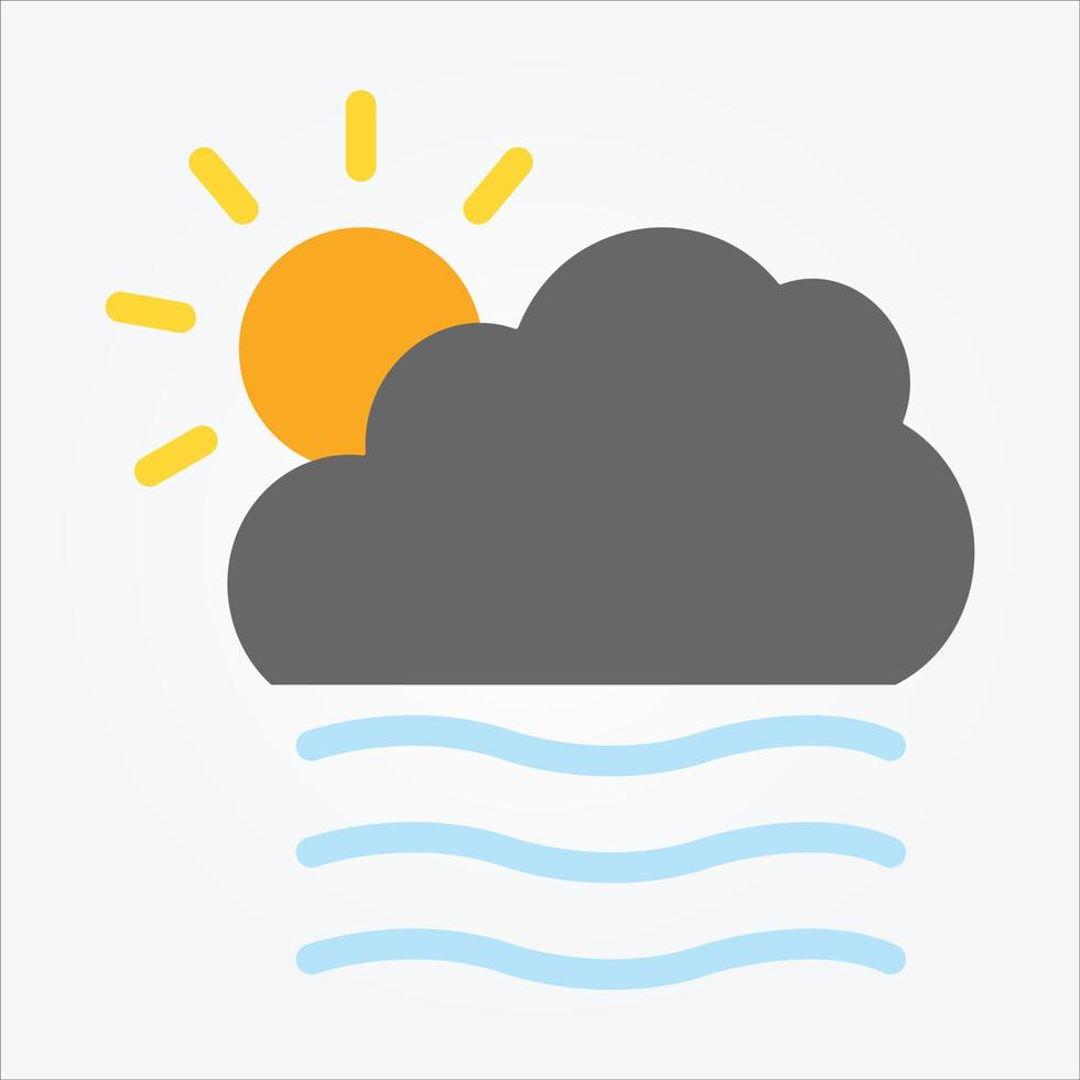 Isolated Weather Icons EPS 10 Free Vector Graphic
