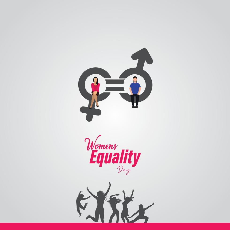 International Equal Pay Day. men and women with different skin tones. Template for background, banner, card, poster. vector illustration.