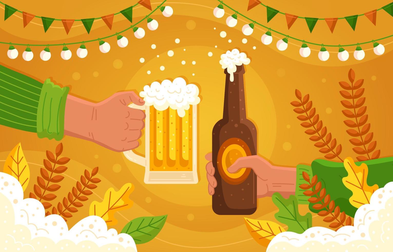 Celebration of Events Beer Day Background vector