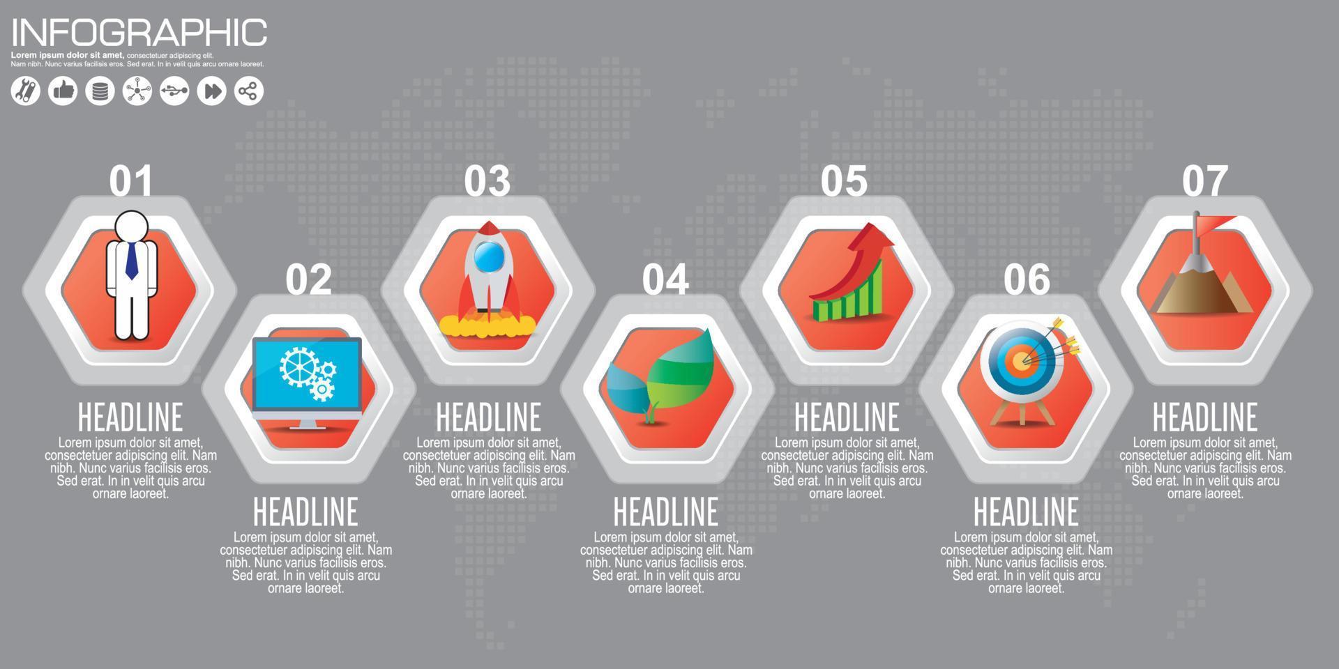 Timeline infographics design template with options, process diagram, vector eps10 illustration
