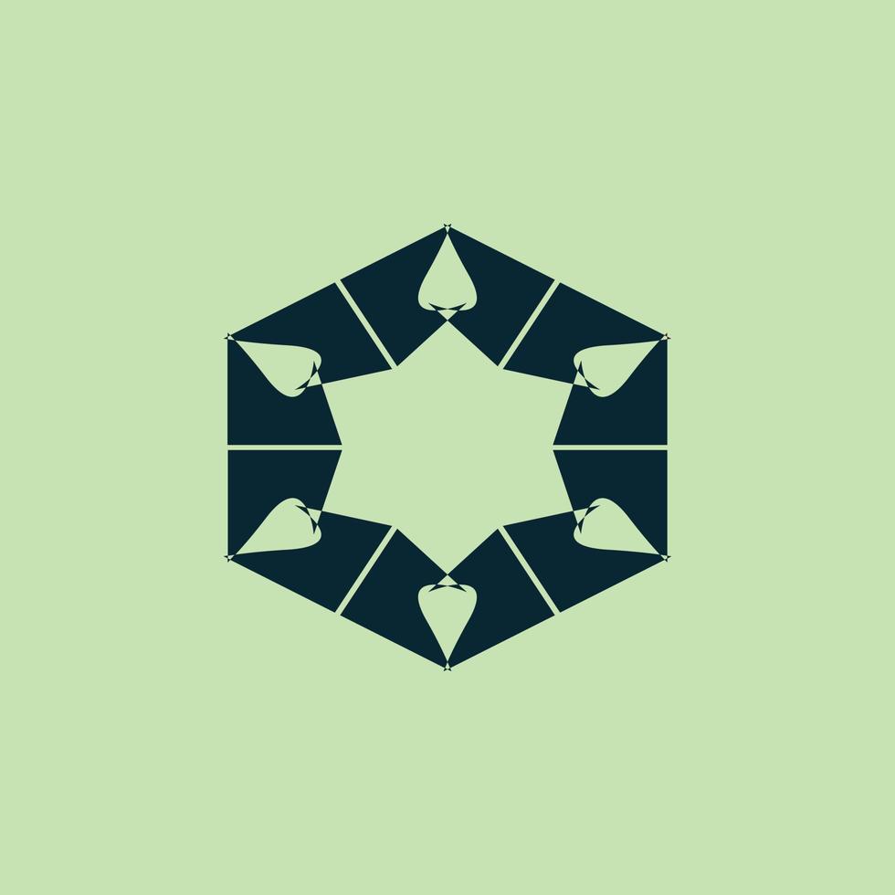 pastel colored symbol for logo vector