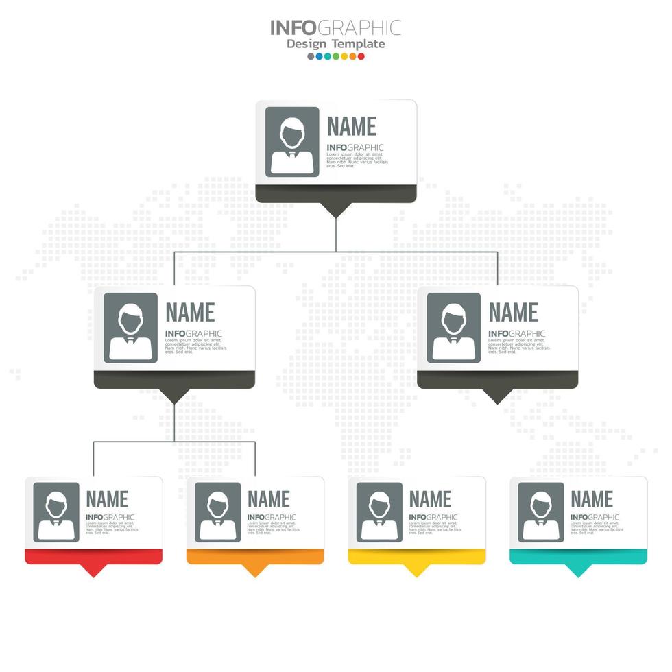 Business circle infographic elements with 4 options or steps. vector