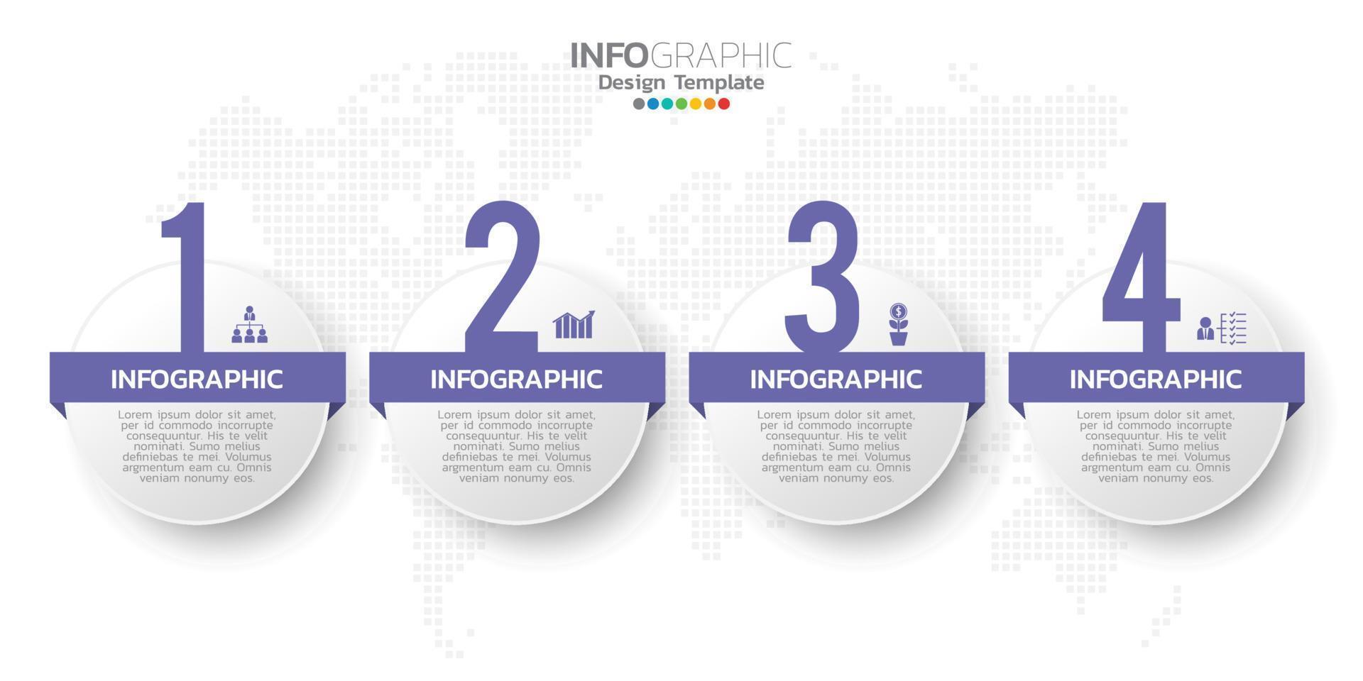 Infographic elements for content, diagram, flowchart, steps, parts, timeline, workflow, chart. vector