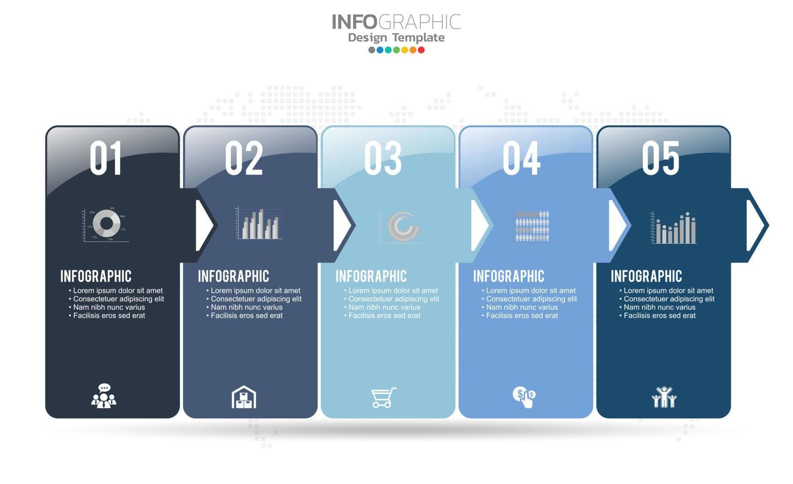 Business timeline infographic chart template design vector