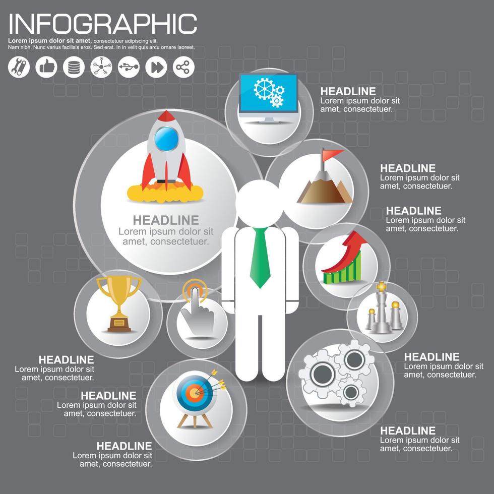 Abstract 3D digital illustration Infographic. Vector illustration can be used for workflow layout, diagram, number options, web design.