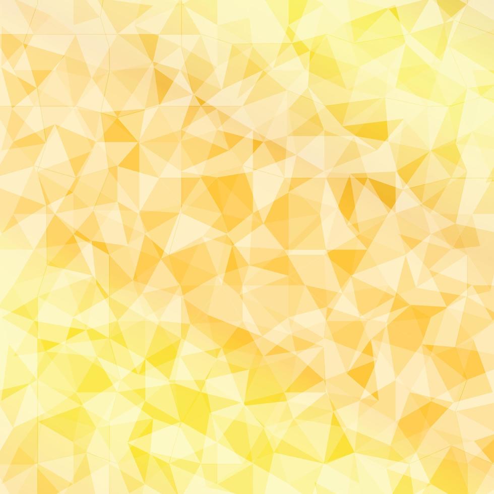 Fondo geométrico vectorial con triángulos. fondo amarillo de baja poli para tarjeta, afiche o papel tapiz. ilustración de mosaico multicolor vector