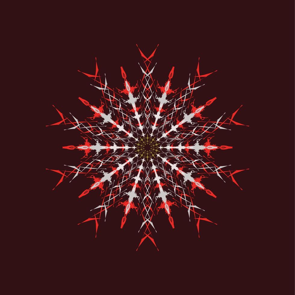 estilo de mandala de ilustración de fondo abstracto vector