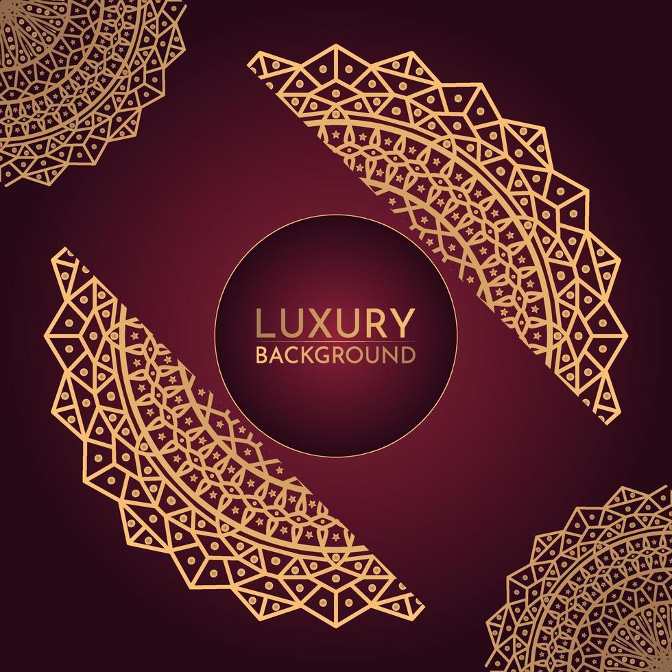 Luxury mandala background with golden elements vector in illustration graphic design Premium Vector