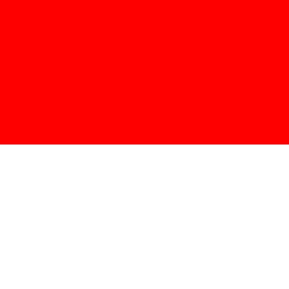 Indonesia flag, official colors. Vector illustration.