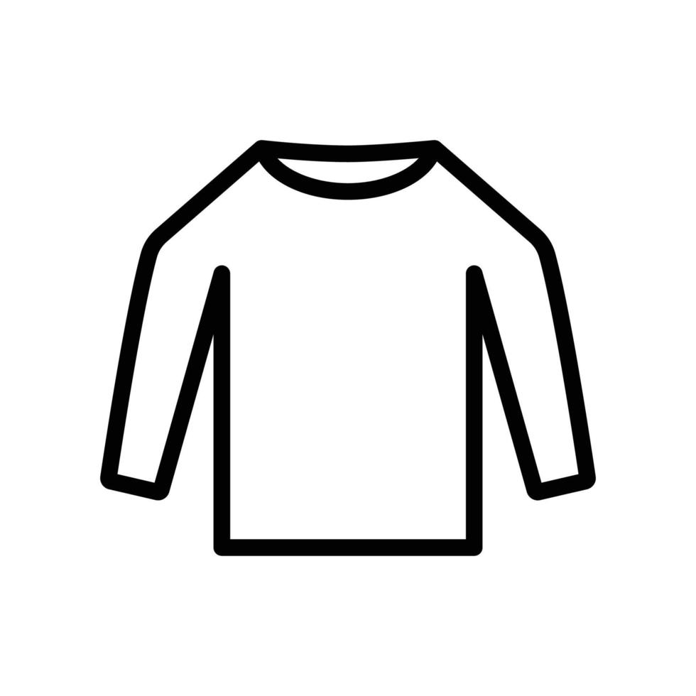 Long sleeve shirt icon. Suitable for clothes icon. line icon style. Simple design editable vector