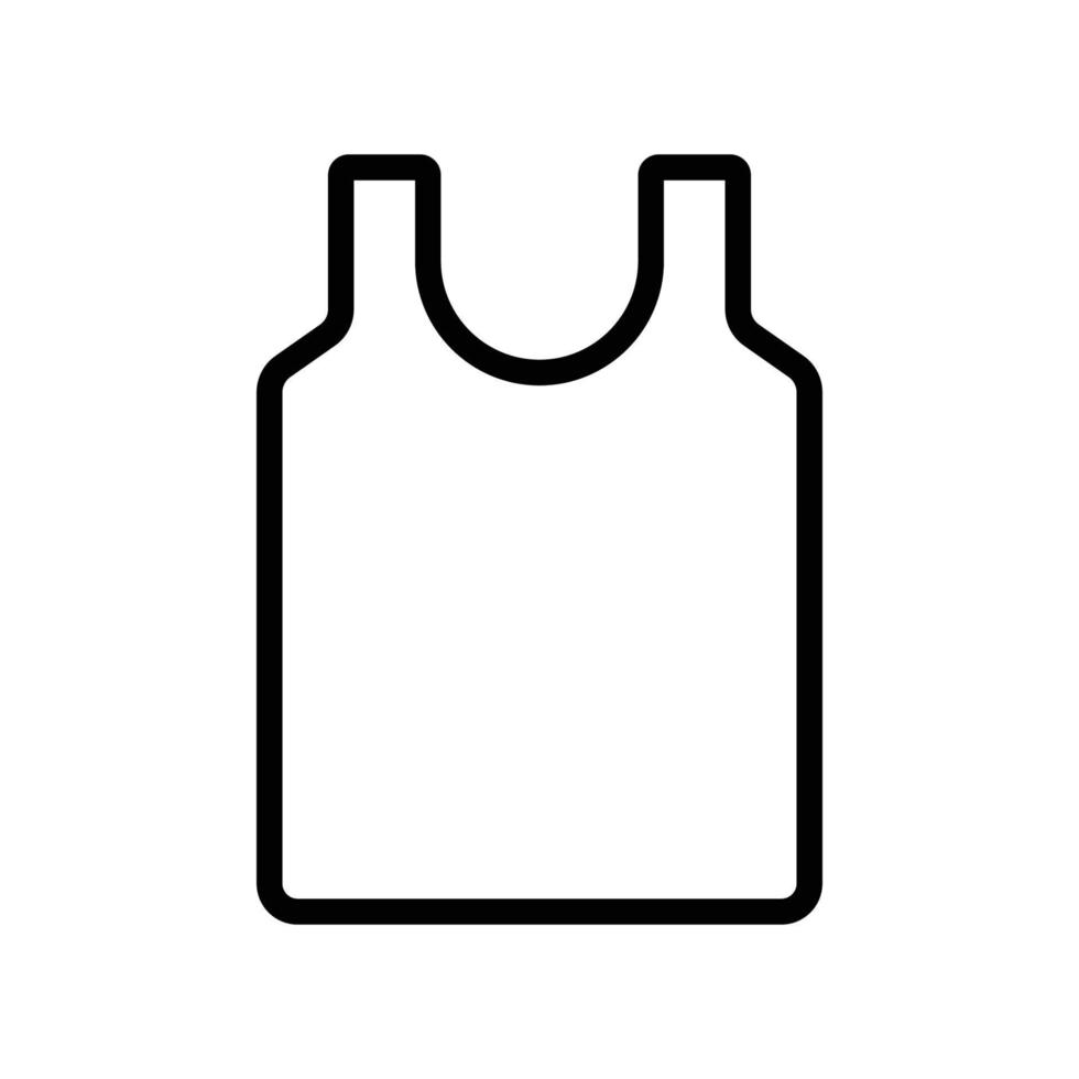 Undershirt icon. Suitable for clothes icon. line icon style. Simple design editable vector