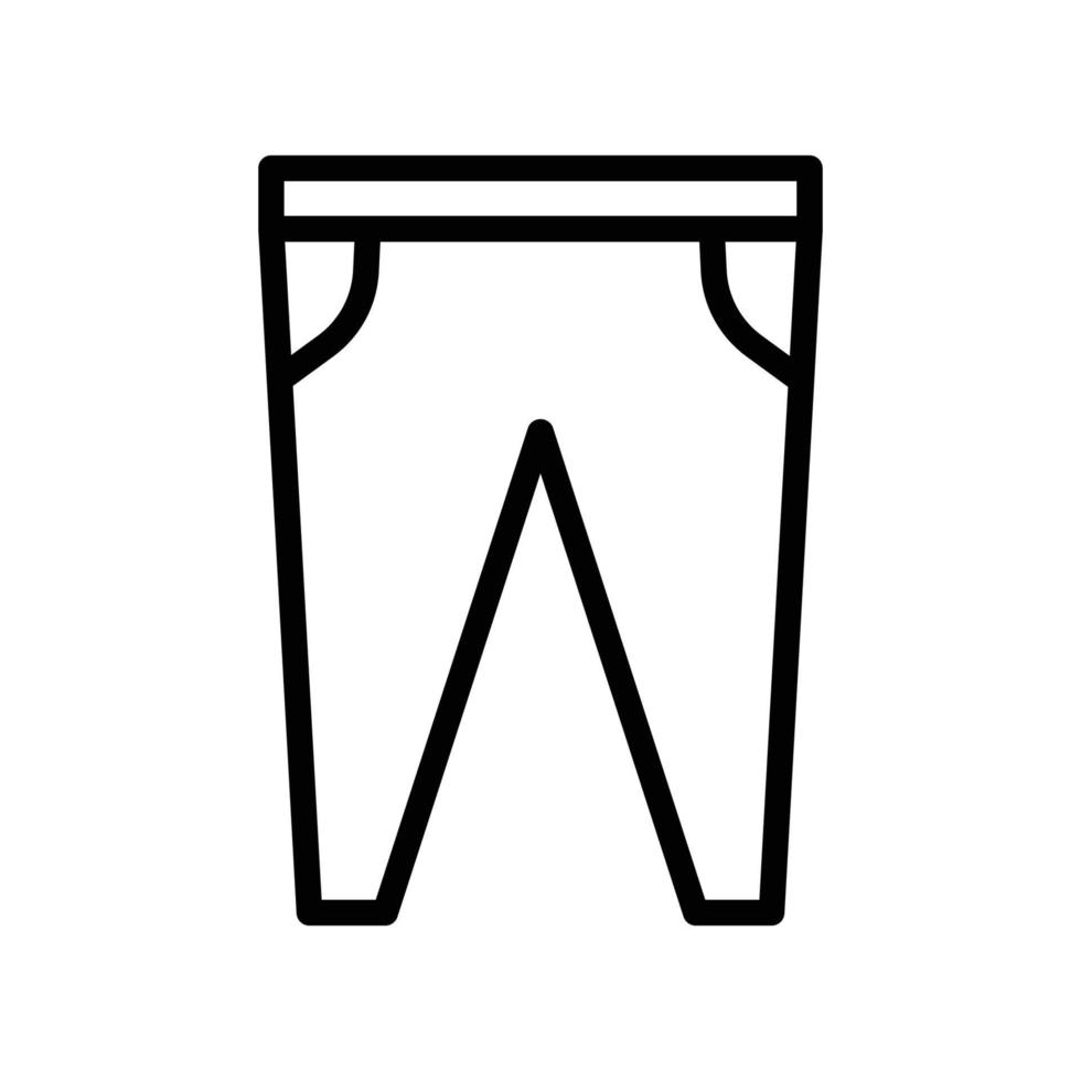 Long pants icon. Suitable for clothes icon. line icon style. Simple design editable vector