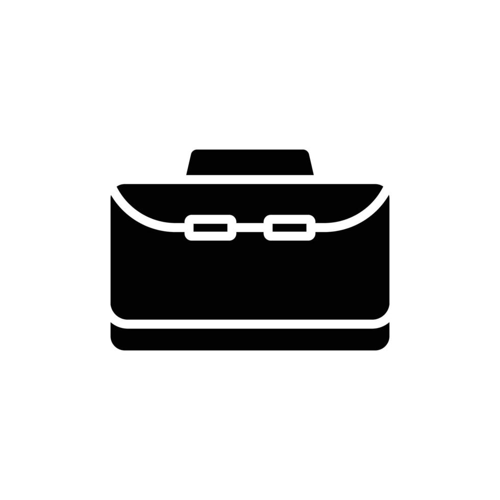 Business bag icon. Suitable for entrepreneur icon, business. Solid icon style, glyph. Simple design editable vector