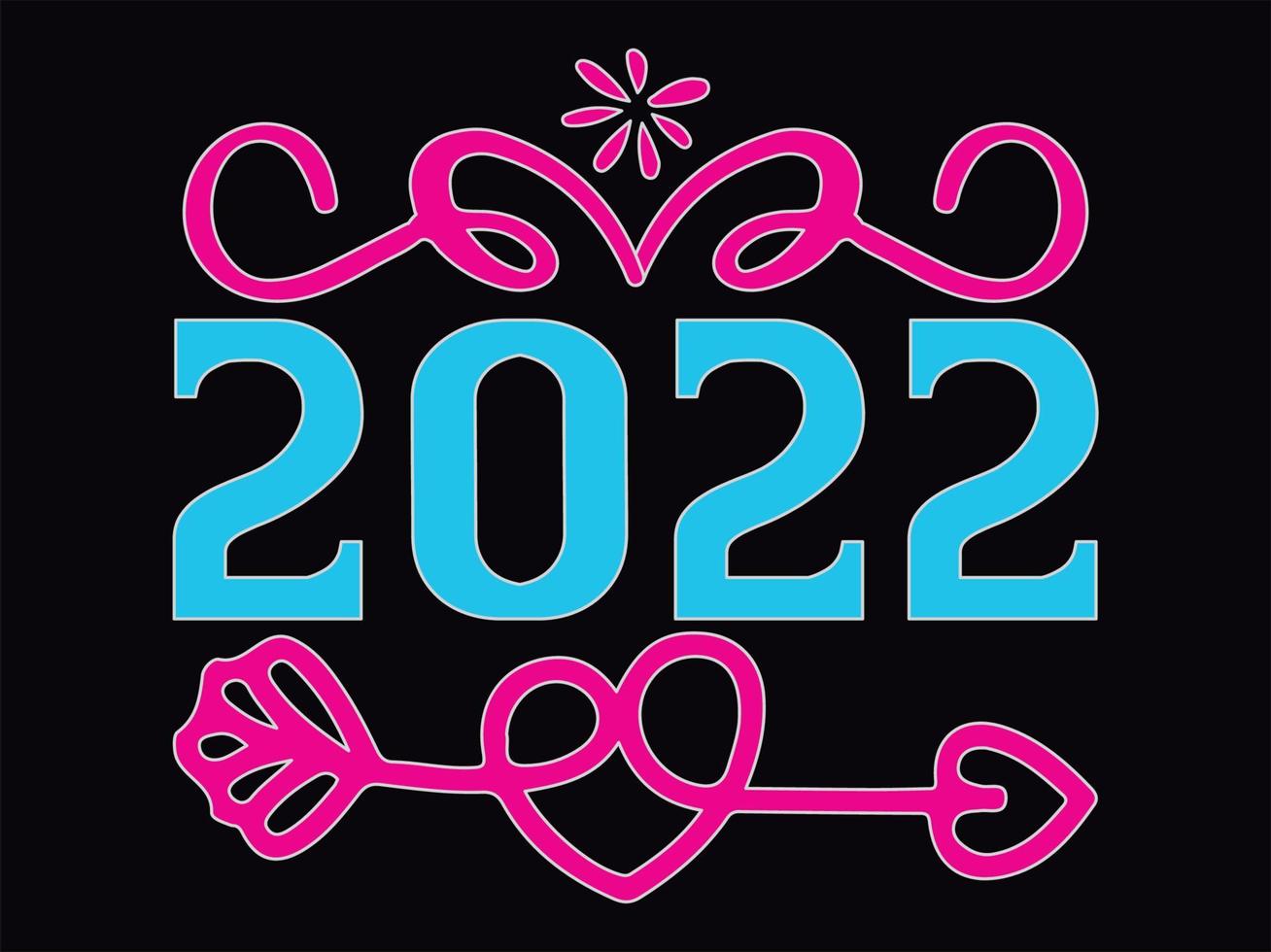 Happy new year t-shirt design file vector