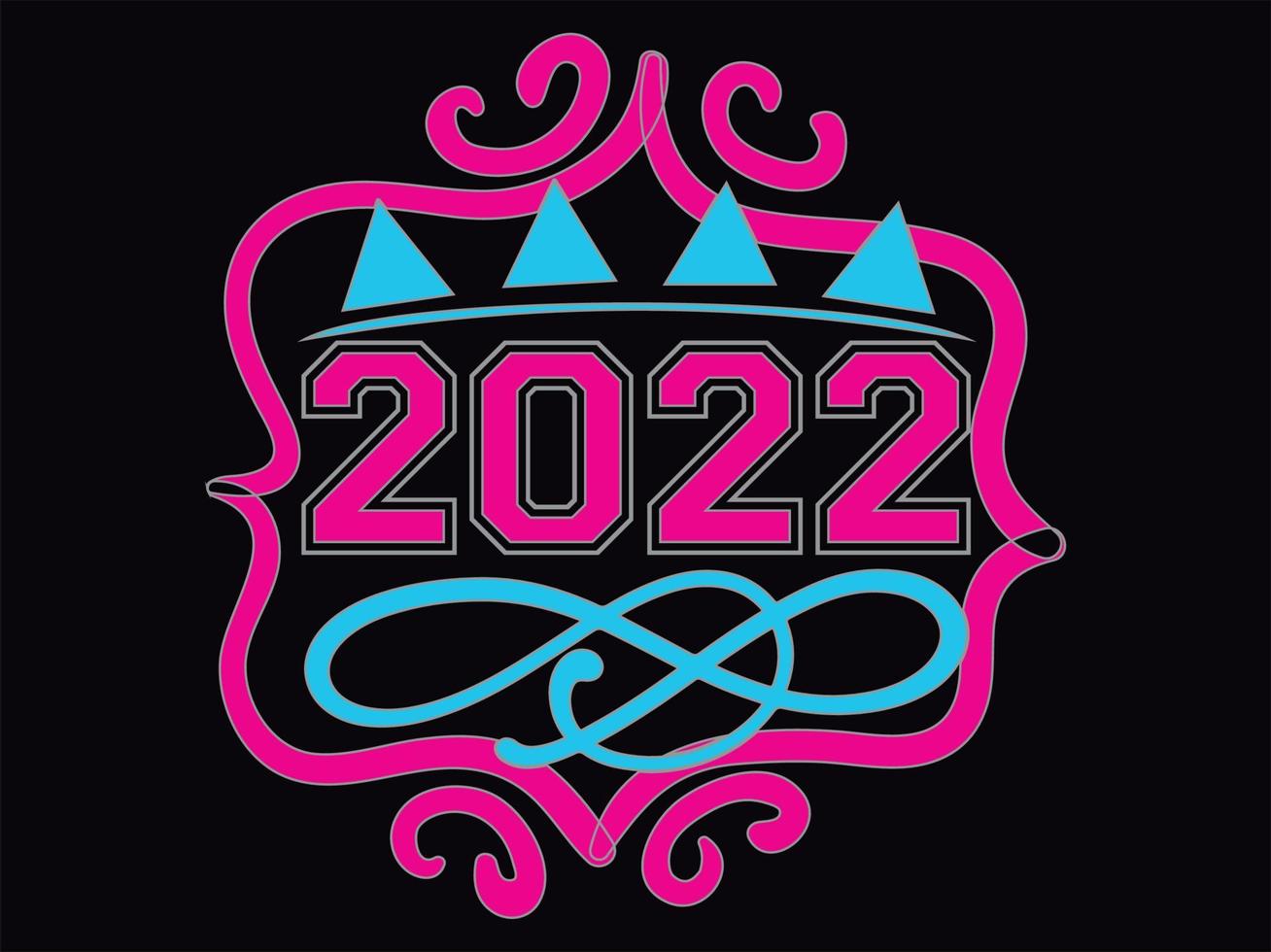 Happy new year t-shirt design file vector
