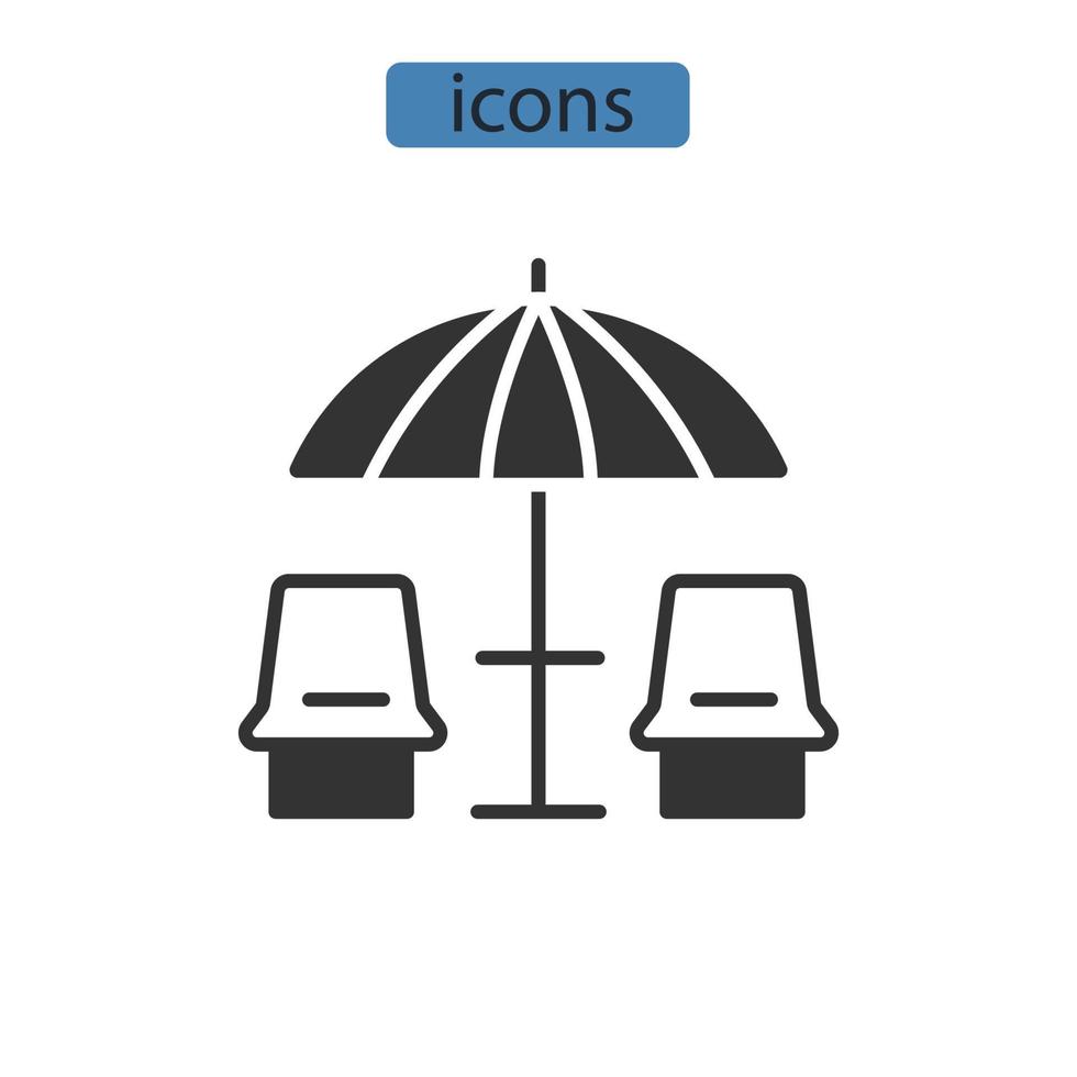 iconos de playa símbolo elementos vectoriales para web infográfico vector