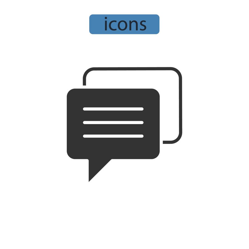 chat icons  symbol vector elements for infographic web