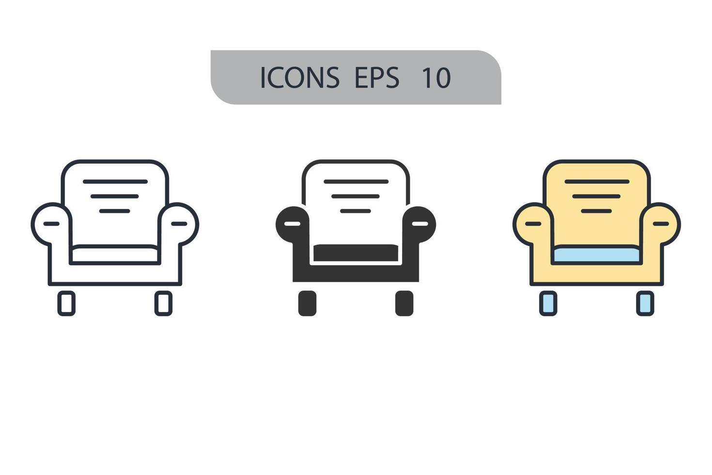 iconos de confort símbolo elementos vectoriales para web infográfico vector