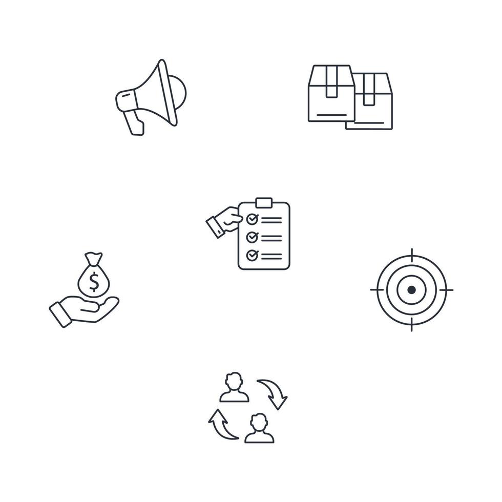 event management icons set . event management pack symbol vector elements for infographic web