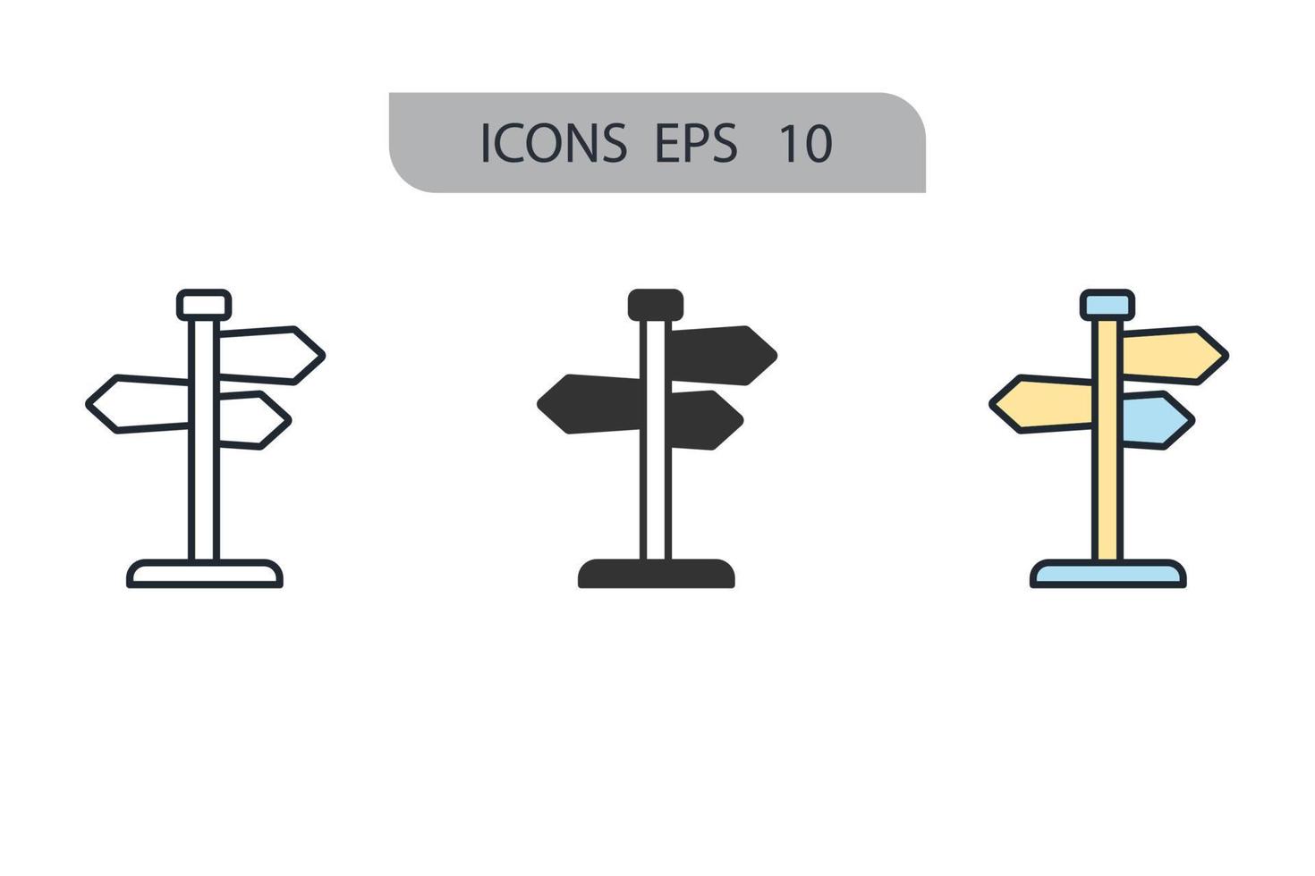 pointer icons  symbol vector elements for infographic web