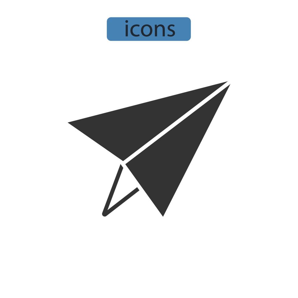 elementos de vector de símbolo de iconos de contacto para web de infografía