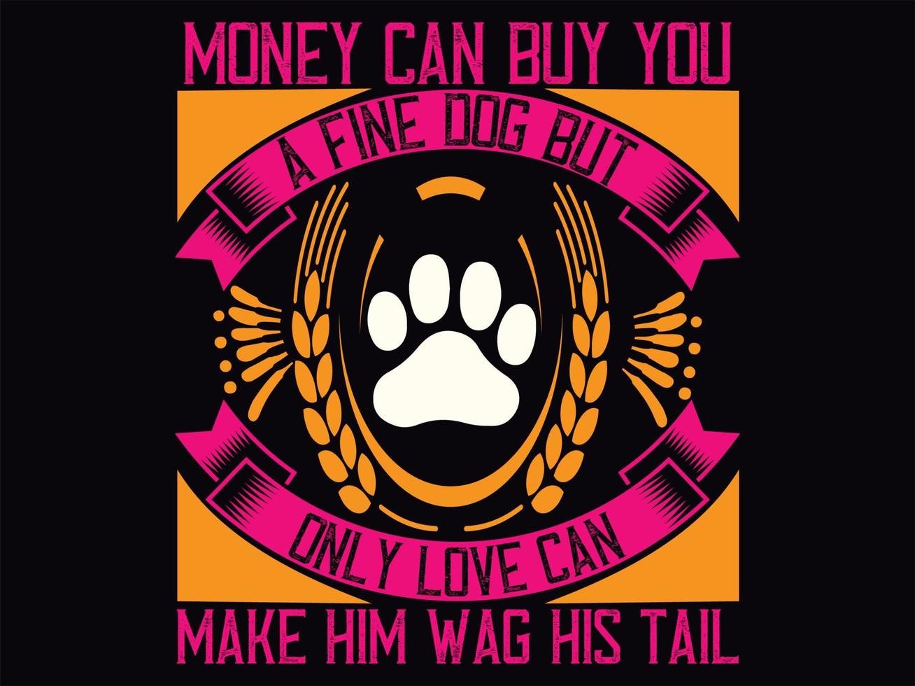 Dog t-shirt design vector file